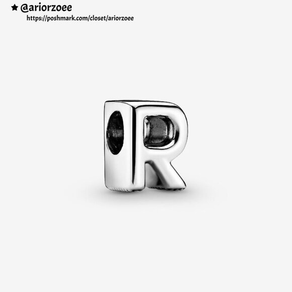 Pandora Letter R Alphabet Charm - Picture 1 of 2